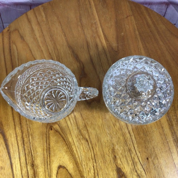 Vintage Anchor Hocking Wexford Covered Sugar and Creamer Set - Picture 5 of 10